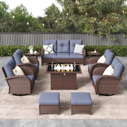 13430 __Brown-Navy-Blue