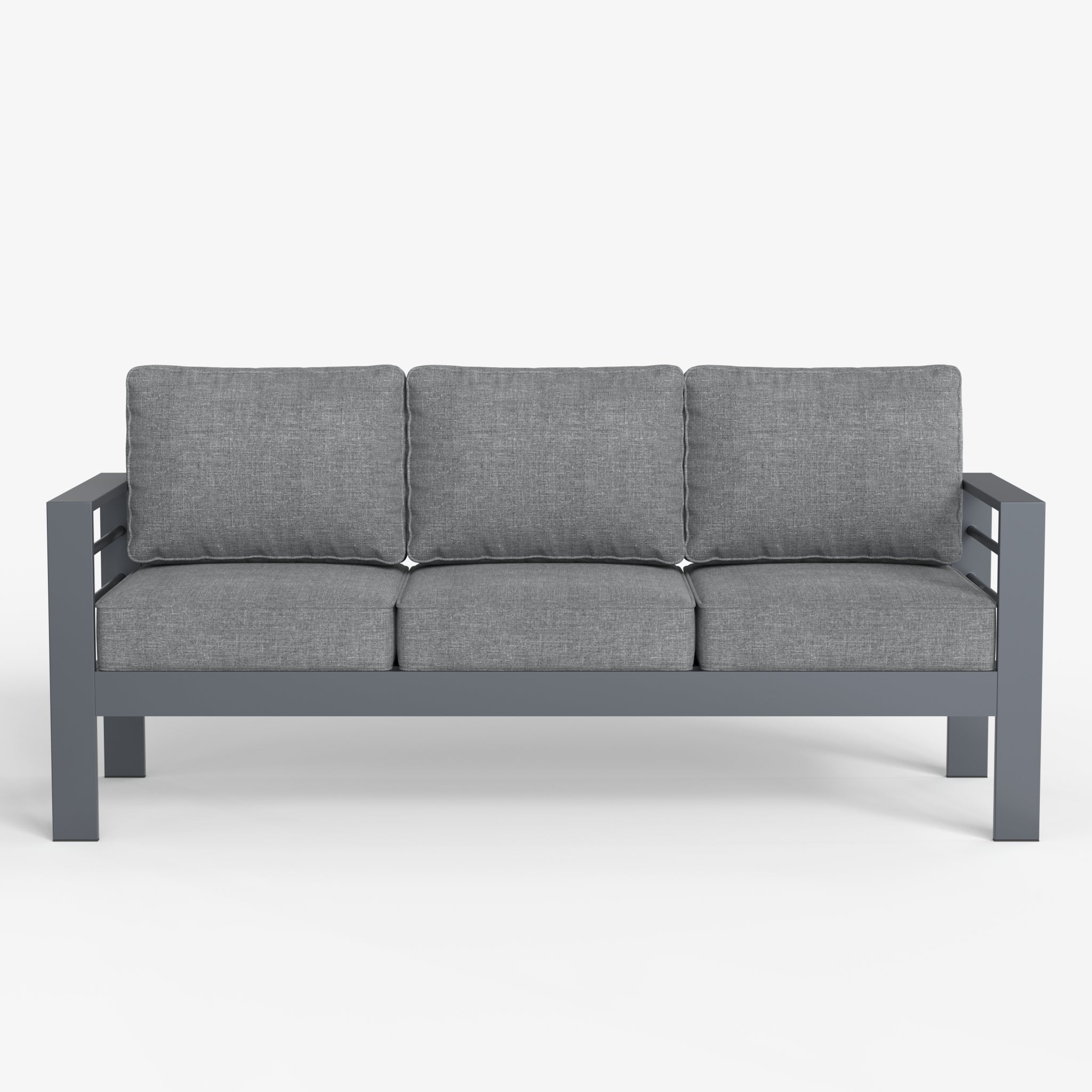 LayinSun Aluminum Outdoor Sofa 3 Seat - Alturas Collection