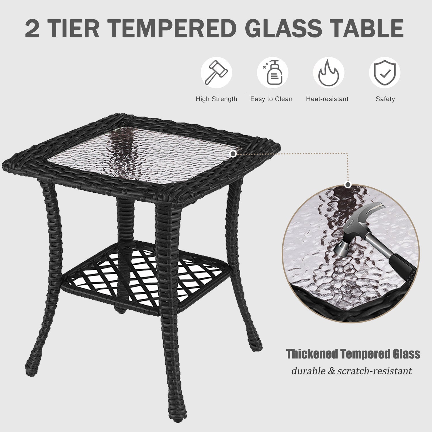 LayinSun 5 - Piece Outdoor Wicker Swivel Chairs Set with Ottomans
