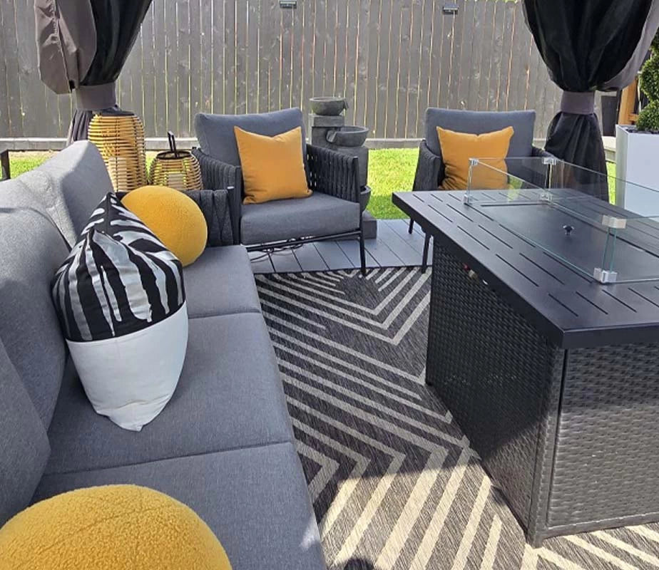 LayinSun Woven Rope Outdoor Sofa 3 Seat - Osborn Collection