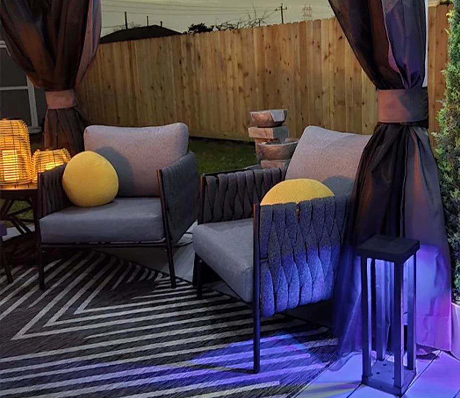 LayinSun Woven Rope Outdoor Sofa 3 Seat - Osborn Collection