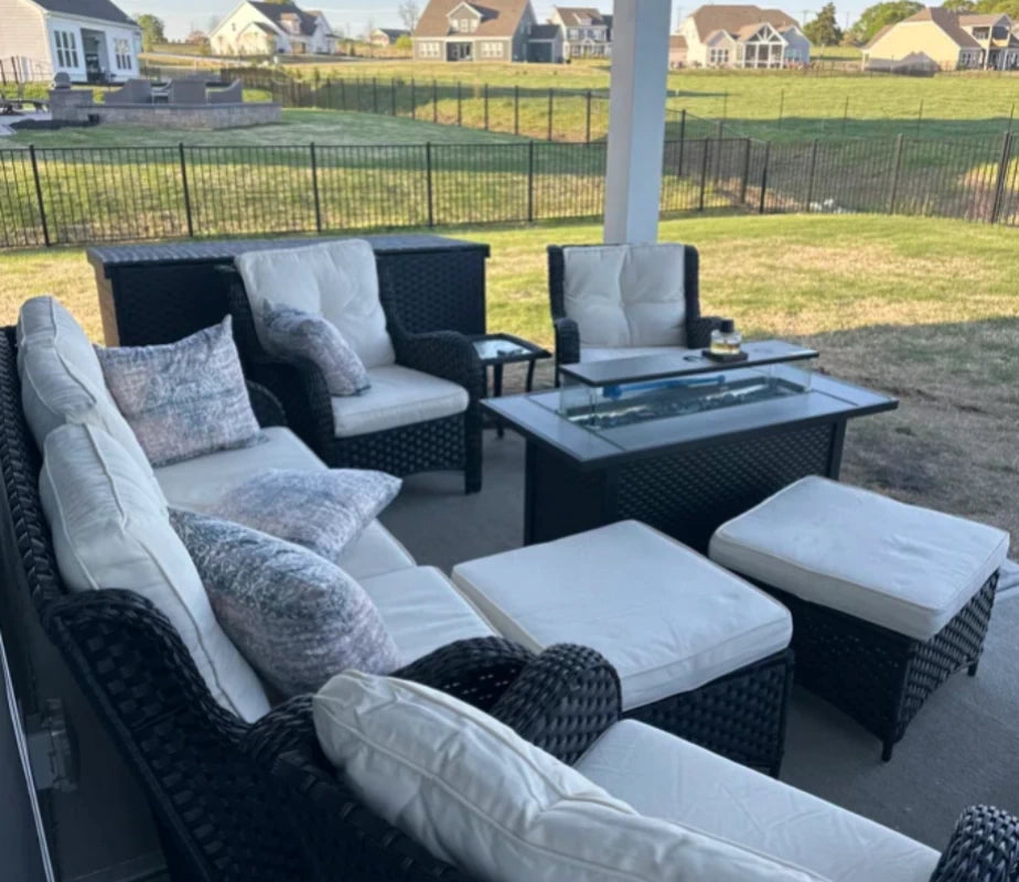 LayinSun Wicker Outdoor Sofa 3-Seat Couch - Monterey Collection