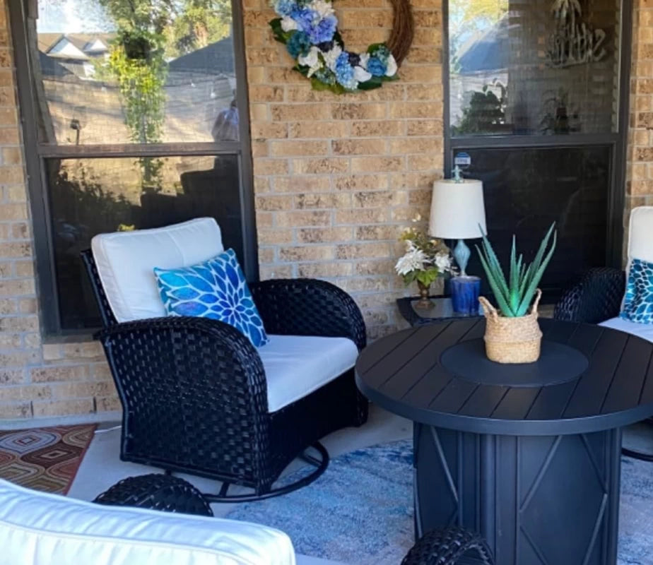 LayinSun 9 件套户外藤编旋转椅沙发休闲套装