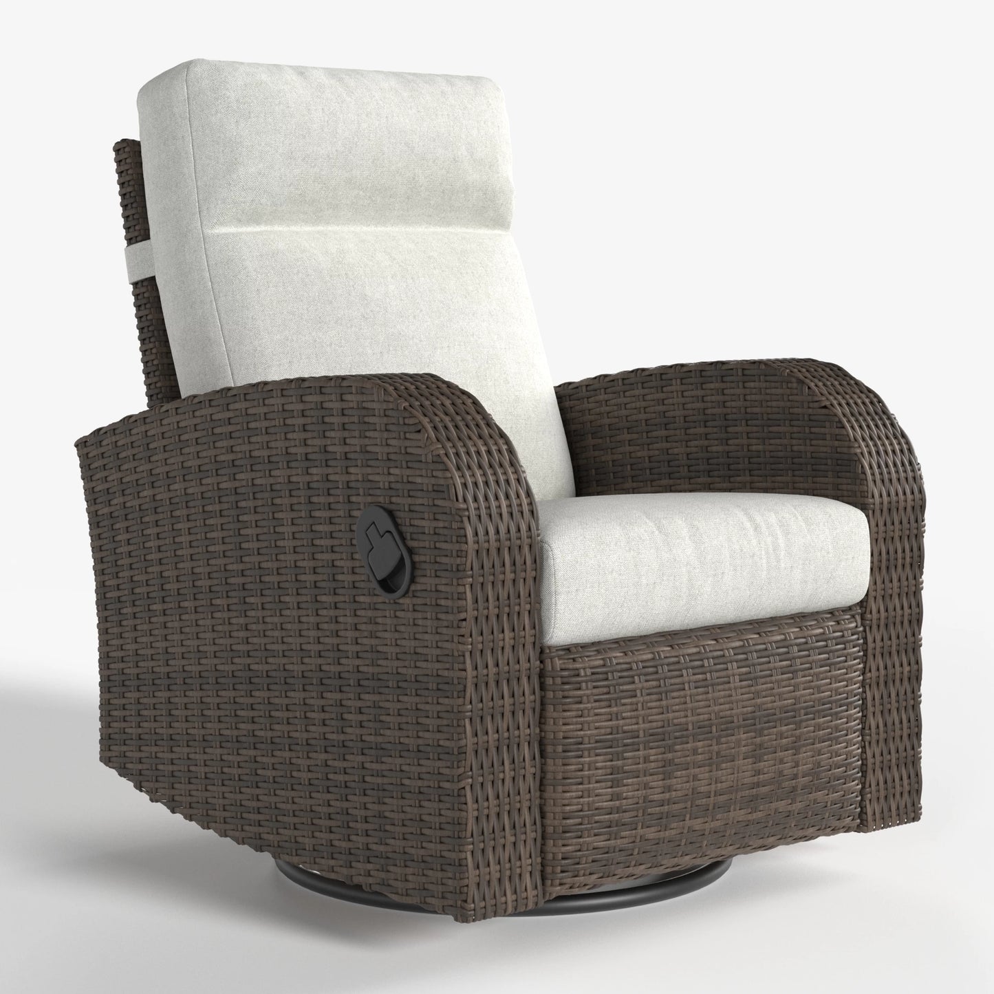 Swivel Glider Recliner Outdoor Recliner Lounge Wicker Chairs Patio